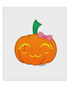 Kyu-T Face Pumpkin 9 x 10.5&#x22; Rectangular Static Wall Cling by TooLoud-Static Wall Cling-TooLoud-White-Davson Sales