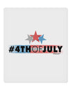 Hashtag 4th Of July 9 x 10.5&#x22; Rectangular Static Wall Cling