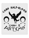 Camp Half Blood Cabin 8 Artemis 9 x 10.5&#x22; Rectangular Static Wall Cling by TooLoud-Static Wall Cling-TooLoud-White-Davson Sales