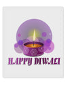 Happy Diwali Purple Candle 9 x 10.5&#x22; Rectangular Static Wall Cling by TooLoud-Static Wall Cling-TooLoud-White-Davson Sales
