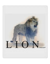 Lion Watercolor B Text 9 x 10.5&#x22; Rectangular Static Wall Cling-Static Wall Cling-TooLoud-White-Davson Sales