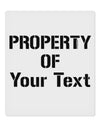 Personalized Property Of 9 x 10.5&#x22; Rectangular Static Wall Cling-Static Wall Cling-TooLoud-White-Davson Sales