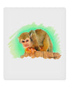 Squirrel Monkey Watercolor 9 x 10.5&#x22; Rectangular Static Wall Cling