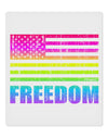 American Pride - Rainbow Flag - Freedom 9 x 10.5&#x22; Rectangular Static Wall Cling-Static Wall Cling-TooLoud-White-Davson Sales