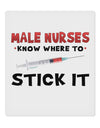Male Nurses - Stick It 9 x 10.5&#x22; Rectangular Static Wall Cling-Static Wall Cling-TooLoud-White-Davson Sales