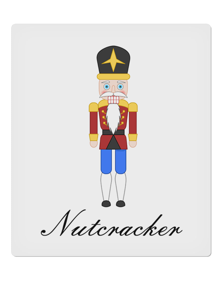 Nutcracker Design - Red Gold Black Text 9 x 10.5&#x22; Rectangular Static Wall Cling-Static Wall Cling-TooLoud-White-Davson Sales