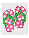 Cute Polka Dot Flip Flops - Pink and Green 9 x 10.5&#x22; Rectangular Static Wall Cling-Static Wall Cling-TooLoud-White-Davson Sales