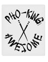 TooLoud PHO KING AWESOME, Funny Vietnamese Soup Vietnam Foodie 9 x 10.5 Inch Rectangular Static Wall Cling-Static Wall Clings-TooLoud-Davson Sales