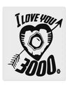 TooLoud I Love You 3000 9 x 10.5" Rectangular Static Wall Cling