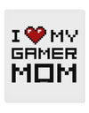 I Heart My Gamer Mom 9 x 10.5&#x22; Rectangular Static Wall Cling by TooLoud-Static Wall Cling-TooLoud-White-Davson Sales