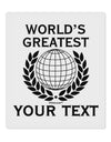 Personalized Worlds Greatest 9 x 10.5&#x22; Rectangular Static Wall Cling by TooLoud-Static Wall Cling-TooLoud-White-Davson Sales
