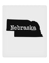 Nebraska - United States Shape 9 x 10.5&#x22; Rectangular Static Wall Cling by TooLoud-Static Wall Cling-TooLoud-White-Davson Sales