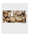 Buy Local Produce Potatoes Text 9 x 10.5&#x22; Rectangular Static Wall Cling-Static Wall Cling-TooLoud-White-Davson Sales