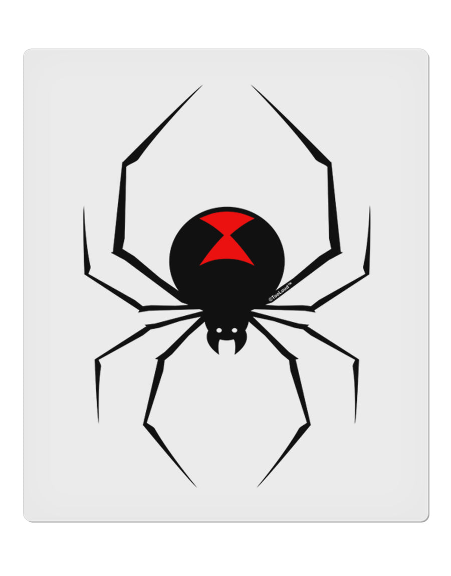 Black Widow Spider Design 9 x 10.5&#x22; Rectangular Static Wall Cling-Static Wall Cling-TooLoud-White-Davson Sales