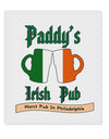 Paddy's Irish Pub 9 x 10.5&#x22; Rectangular Static Wall Cling by TooLoud-Static Wall Cling-TooLoud-White-Davson Sales