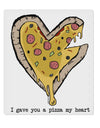 TooLoud I gave you a Pizza my Heart 9 x 10.5 Inch Rectangular Static Wall Cling-Static Wall Clings-TooLoud-Davson Sales