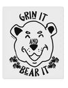 TooLoud Grin and bear it 9 x 10.5 Inch Rectangular Static Wall Cling-Static Wall Clings-TooLoud-Davson Sales