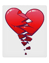 Crumbling Broken Heart 9 x 10.5&#x22; Rectangular Static Wall Cling by TooLoud-TooLoud-White-Davson Sales