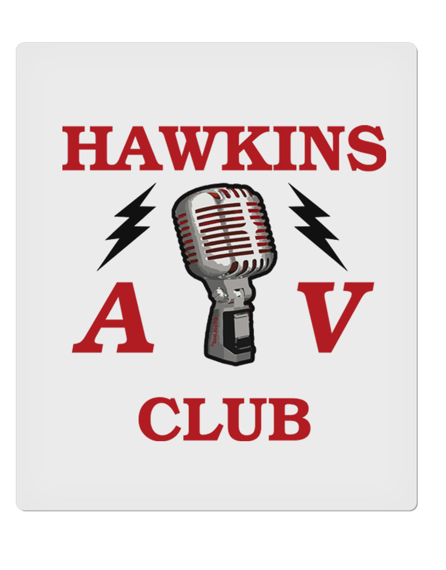 Hawkins AV Club 9 x 10.5&#x22; Rectangular Static Wall Cling by TooLoud-Static Wall Cling-TooLoud-White-Davson Sales