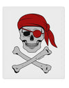 Pirate Skull 9 x 10.5&#x22; Rectangular Static Wall Cling-Static Wall Cling-TooLoud-White-Davson Sales