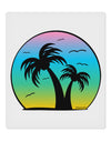 Palm Trees Silhouette - Beach Sunset Design 9 x 10.5&#x22; Rectangular Static Wall Cling-Static Wall Cling-TooLoud-White-Davson Sales