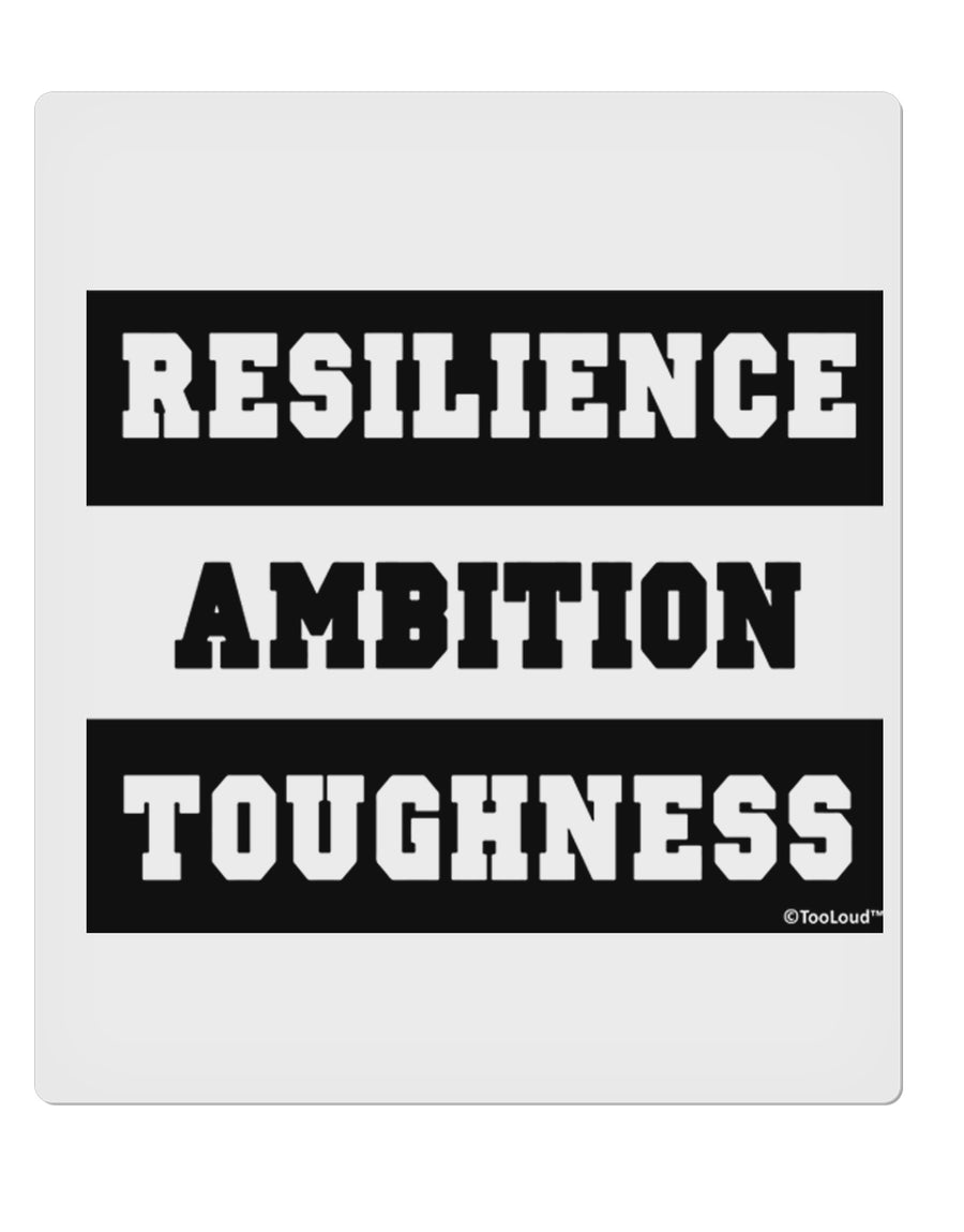 TooLoud RESILIENCE AMBITION TOUGHNESS 9 x 10.5 Inch Rectangular Static Wall Cling-Static Wall Clings-TooLoud-Davson Sales