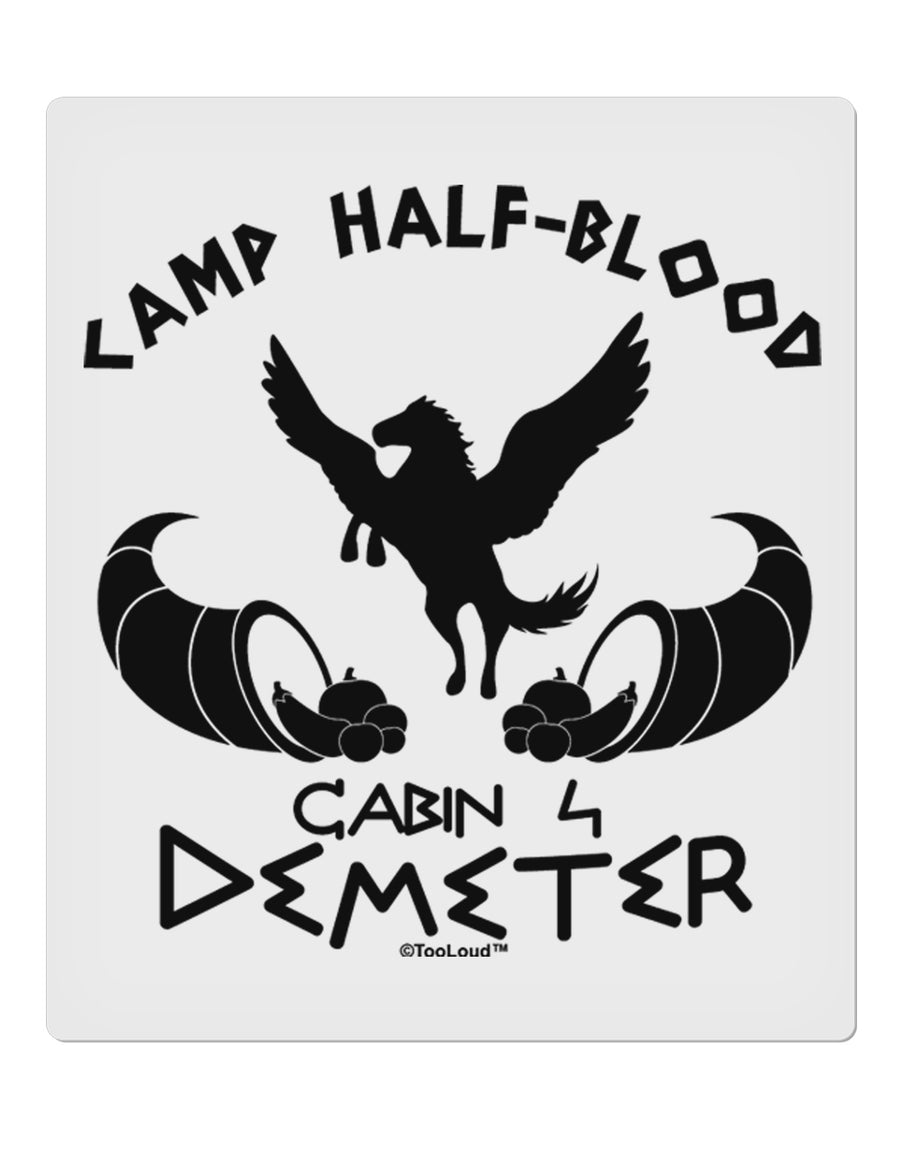 Cabin 4 Demeter Camp Half Blood 9 x 10.5&#x22; Rectangular Static Wall Cling-Static Wall Cling-TooLoud-White-Davson Sales