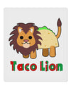 Cute Taco Lion Text 9 x 10.5&#x22; Rectangular Static Wall Cling-Static Wall Cling-TooLoud-White-Davson Sales