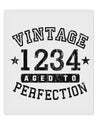 Personalized Vintage Birth Year Distressed 9 x 10.5&#x22; Rectangular Static Wall Cling by TooLoud-Static Wall Cling-TooLoud-White-Davson Sales