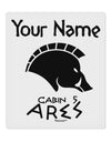 Personalized Cabin 5 Ares 9 x 10.5&#x22; Rectangular Static Wall Cling by TooLoud-Static Wall Cling-TooLoud-White-Davson Sales