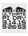 Ultimate Pi Day Design - Mirrored Pies 9 x 10.5&#x22; Rectangular Static Wall Cling by TooLoud-Static Wall Cling-TooLoud-White-Davson Sales