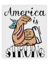 TooLoud America is Strong We will Overcome This 9 x 10.5 Inch Rectangular Static Wall Cling-Static Wall Clings-TooLoud-Davson Sales