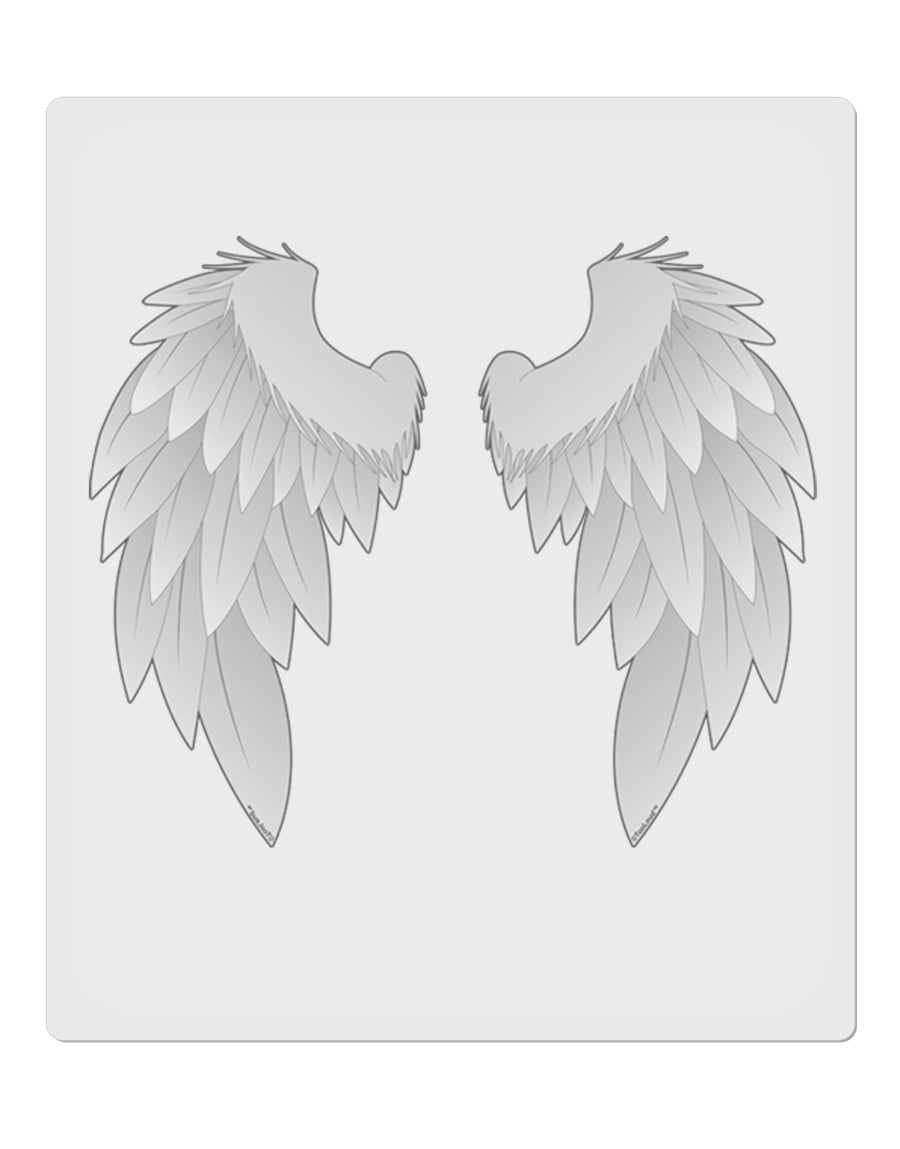 Epic Angel Wings Design 9 x 10.5&#x22; Rectangular Static Wall Cling by TooLoud-Static Wall Cling-TooLoud-White-Davson Sales