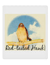 Red-tailed Hawk Text 9 x 10.5&#x22; Rectangular Static Wall Cling-Static Wall Cling-TooLoud-White-Davson Sales