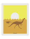 Jurassic Dinosaur Sunrise 9 x 10.5&#x22; Rectangular Static Wall Cling by TooLoud-Static Wall Cling-TooLoud-White-Davson Sales