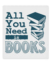 All You Need Is Books 9 x 10.5&#x22; Rectangular Static Wall Cling-Static Wall Cling-TooLoud-White-Davson Sales