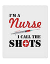 Nurse - Call The Shots 9 x 10.5&#x22; Rectangular Static Wall Cling-Static Wall Cling-TooLoud-White-Davson Sales