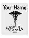 Personalized Cabin 11 Hermes 9 x 10.5&#x22; Rectangular Static Wall Cling by TooLoud-Static Wall Cling-TooLoud-White-Davson Sales
