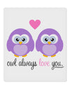 Owl Always Love You - Purple Owls 9 x 10.5&#x22; Rectangular Static Wall Cling by TooLoud