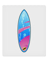Octopus Surfboard 9 x 10.5&#x22; Rectangular Static Wall Cling by TooLoud-Static Wall Cling-TooLoud-White-Davson Sales