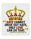 MLK - Only Love Quote 9 x 10.5&#x22; Rectangular Static Wall Cling-Static Wall Cling-TooLoud-White-Davson Sales