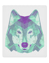 Geometric Wolf Head 9 x 10.5&#x22; Rectangular Static Wall Cling by TooLoud-Static Wall Cling-TooLoud-White-Davson Sales