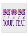 Personalized Mom Since ___ 9 x 10.5&#x22; Rectangular Static Wall Cling-Static Wall Cling-TooLoud-White-Davson Sales