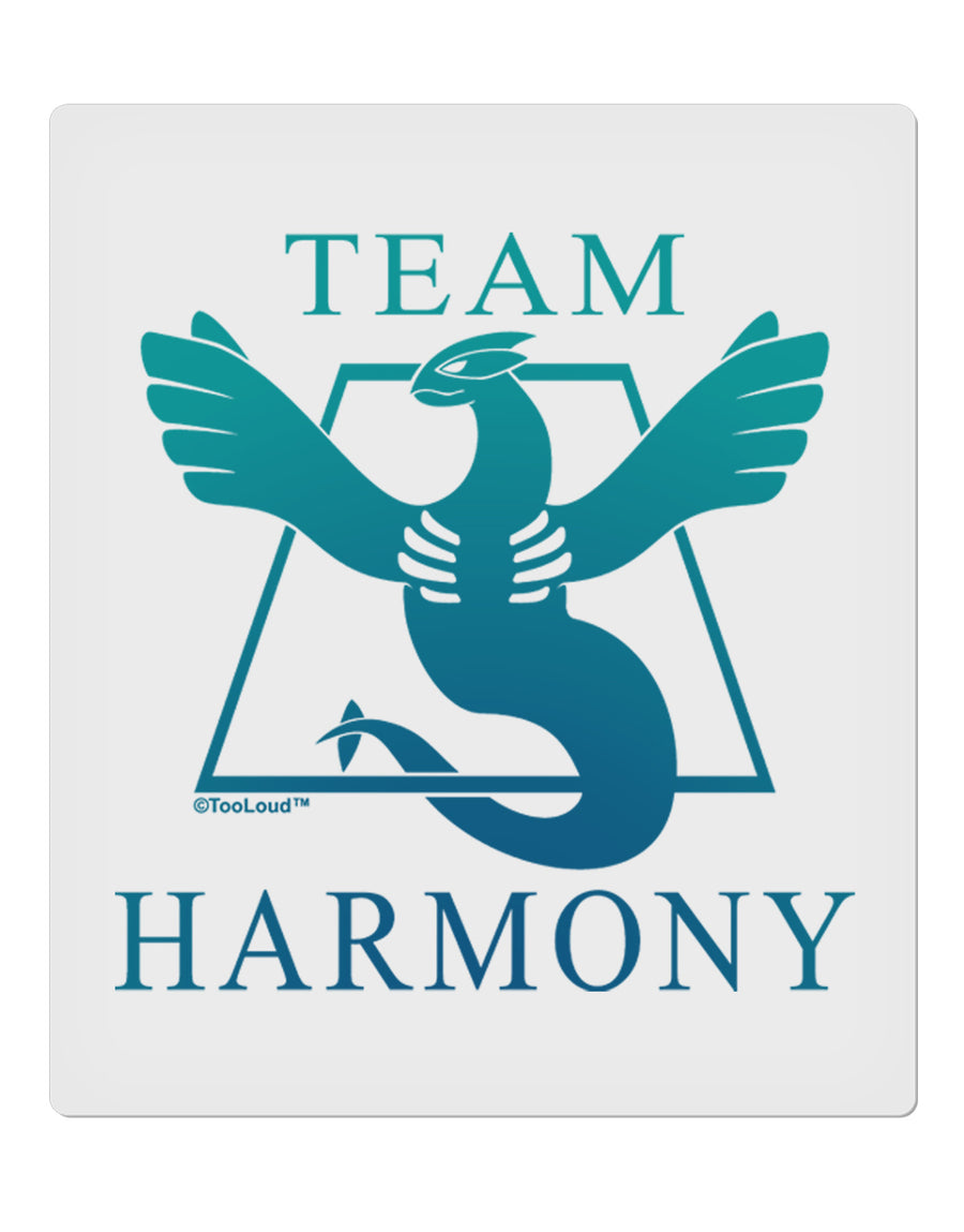 Team Harmony 9 x 10.5&#x22; Rectangular Static Wall Cling-Static Wall Cling-TooLoud-White-Davson Sales