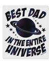 Best Dad in the Entire Universe - Galaxy Print 9 x 10.5&#x22; Rectangular Static Wall Cling-Static Wall Cling-TooLoud-White-Davson Sales