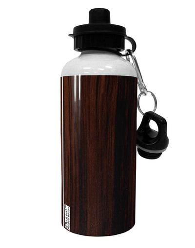 Dark Wood Look Aluminum 600ml Water Bottle All Over Print by TooLoud-Water Bottles-TooLoud-White-Davson Sales