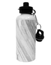 White Marble Pattern Aluminum 600ml Water Bottle All Over Print by TooLoud-TooLoud-White-Davson Sales