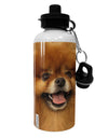 Adorable Red Pomeranian Aluminum 600ml Water Bottle All Over Print-Water Bottles-TooLoud-White-Davson Sales