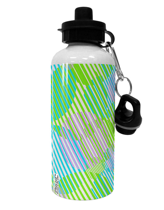 Geometric Circles Pattern AOP Aluminum 600ml Water Bottle All Over Print by TooLoud-Water Bottles-TooLoud-White-Davson Sales