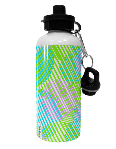 Geometric Circles Pattern AOP Aluminum 600ml Water Bottle All Over Print by TooLoud-Water Bottles-TooLoud-White-Davson Sales